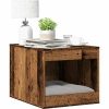 VidaXL Kattenbakkast 47x59x42 cm bewerkt hout oud houtkleurig Krabpalen vidaXL