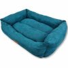 Topmast Topmast Hondenmand voor Kleine en Grote Honden, Comfort Line Hondenkussen, Turquoise, Hondenbed, 62 x 44 x 22 cm (M) Hondenbedden