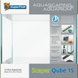 Superfish SuperFish Superfish scaper qube 15 Aquariums