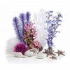 BiOrb 48444 Decoratieset, 30 liter, roze oceaan, aquariumdecoratie met realistische kunstwaterplanten, wortels en stenen voor mooi aquariumdesign, voor zoet water en zeewater Aquarium-decoratie biOrb